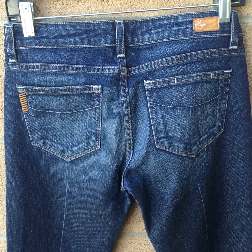 Paige Lauren Canyon Lowrise Bootcut Jeans Denim 28